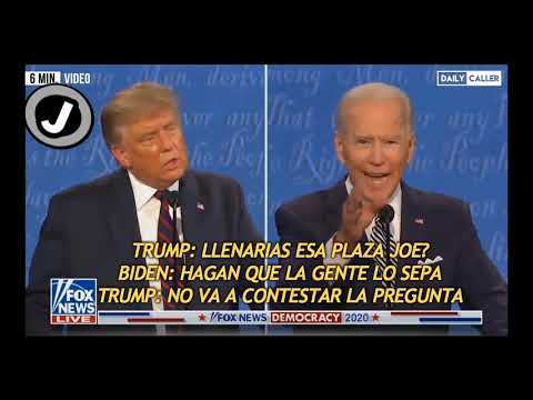 Los mejores momentos del Debate  entre Trump y Biden