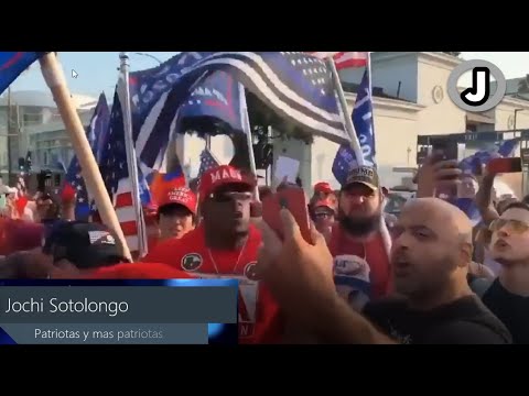 Partidiarios de Trump en Los Angeles